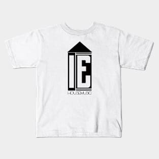 I.E. Housemusic (blk ltr) Kids T-Shirt